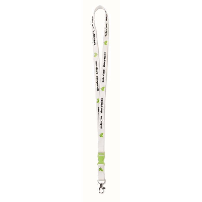 Lanyard en almidón de maíz, ecológico y biodegradable